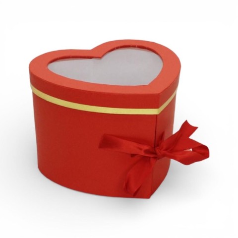 SCATOLA CUORE APRIBILE COL. ROSSA 17X20X27